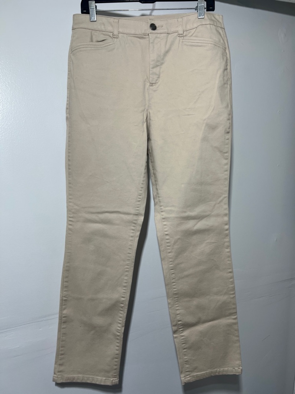 Christopher & Banks Signature Slimming Tan Chino Pants